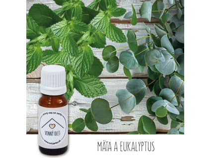 Vonný olej Mäta a eukalyptus 10ml