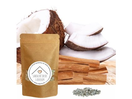 Vonné kamienky Santalové drevo s kokosom 60g